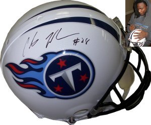 Chris Johnson Signed Tennessee Titans Proline Helmet