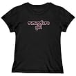 T-SHIRT WOMAN BLACK " SENEGALESE GIRL CHICK " SENEGAL Large