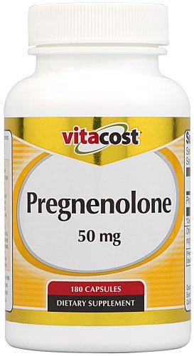 Vitacost Pregnenolone -- 50 mg - 180 Capsules