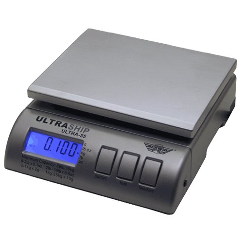 NEW - ULTRASHIP 55 lb. DIGITAL POSTAL SHIPPING & KITCHEN FOOD SCALE - SILVER by MYWEIGH