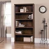 Sauder 5 Shelf Bookcase in Cinnamon Cherry
