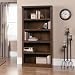 Jamocha Wood Finish Five Shelf Bookcase Jamocha Wood Finish