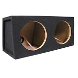 New Dual Car Black Subwoofer Box Sealed Automotive Enclosure for Two 8