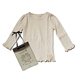 （オーガニカリー）Organically　オーガニックコットン　テレコ長袖Tシャツツ ゴールド 90cm