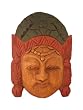 Handmade 'Lady Figure' Tribal Mask Wall Hanging (Thailand)