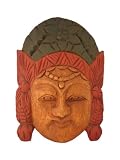 Handmade 'Lady Figure' Tribal Mask Wall Hanging (Thailand)