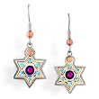 Star of David Judaic Earrings with Hypoallergenic stainless steel ear wire from the Artazia Collection #2304 JE