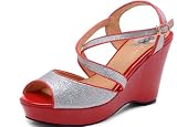 OSIONCE Women's Straps Peep-toe Sandal