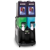 BUNN 34000.0010 ULTRA-2Powder Auto Fill 120VBlack FiniSoft Heat Powder Auto Fill NO LOGO Ultra Gourmet Ice Systems with 2 Hoppers