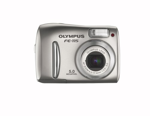 Refurbished Olympus FE-115 5MP Digital Camera with 2.8x Optical Zoom