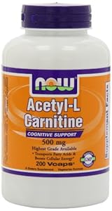 NOW Foods Acetyl L-Carnitine 500mg, 200 Vcaps