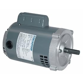 Motor, General-Purpose, Single-Phase, Open Drip-Proof, AC Motor, 1/2 HP, 3600 RPM, 115/208-230, 56C,