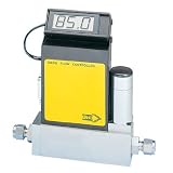 Thermal gas mass flow controller, to 1 L/min Air / N<sub>2</sub>, Aluminum body w/ display