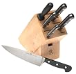 J.A. Henckels International Classic Forged 7-Piece Stainless-Steel Knife Set with Hardwood Block