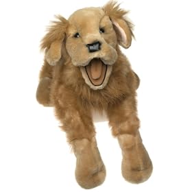 Plush Golden Retriever Puppet 30 by Folkmanis