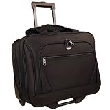 Olympia Rolling Computer Tote (Black)