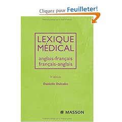 Lexique m�dical anglais-fran�ais et fran�ais-anglais