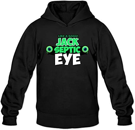 HeZone Men's Jacksepticeye Logo Hoodie Black S
