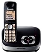 Panasonic KX-TG6521EB DECT Single Digital Cordless Phone Set with Answer Machine - Black