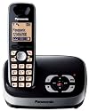 Panasonic KX-TG6521EB DECT Single Digital Cordless Phone Set with Answer Machine - Black