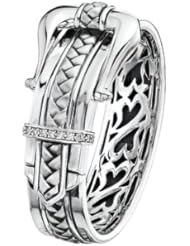Scott Kay Ladies Basketweave Buckle Bangle Bracelet