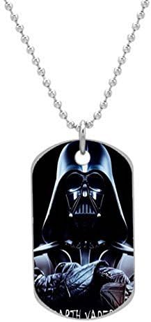 Darth Vader Star Wars Customized design personalized unique OvaL Dog Tag Pet Tag Cat Animal Tag necklace pendant Bead Chain