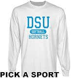 Delaware State Hornets White Custom Sport Long Sleeve T-shirt - (X-Large)