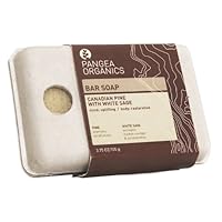 Pangea Organics Bar Soap, Canadian Pine With White Sage, 3.75-Ounce Box