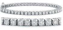 Ladies 3 Carat Diamond 14KT White Gold Tennis Bracelet Harry Potter7