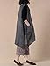 Mordenmiss Women's Summer Vest Dress Pull-Up Hem Top XL Gray
