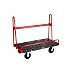 Rubbermaid Commercial 4463 2000 lbs Mass Capacity, 47.9" Length x 24-1/4" Width x 44.9" Height, Black A-Frame Panel Truck