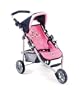 Bayer 612 46 Petite poussette de jogging LOLA - Marine et rose avec motif Vichy