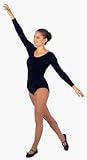 Women's Scoop Neck Long Sleeve Leotard