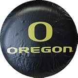 Oregon University Ducks black tire cover, Size LARGE