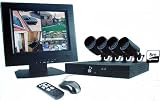 DVR Recording Kit - 500gb DVR - 4 Night / Day CCTV Camera's & BNC Monitor - Home Security Kit.