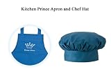 Kitchen Prince Apron + Hat - Blue