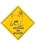 Afghan on Board / Afghane - Adventure Schild mit Saugnapf - Auto Hund Hunde Spa Geschenk Deko