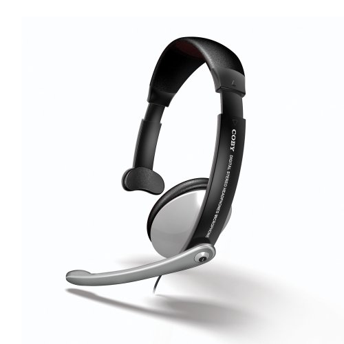 41JERSXhgaL Coby Hands Free Headset with Boom Microphone CVM251 (Silver)
