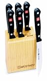 Wusthof 9728WB Gourmet 7-Piece Steak Knife Set with Block
