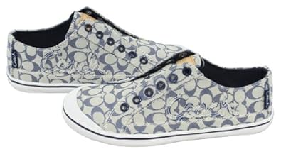 Coach Keely 8CM Signature Ivory Blue Sneakers Coach Keely 8CM Signature Ivory Blue Sneakers