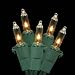 Set of 35 Clear Mini Christmas Lights - Green Wire