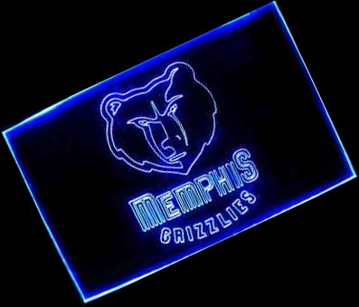 NBA Memphis Grizzlies Team Logo Neon Light Sign
