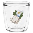 Garden Gloves 12 oz Double-Old-Fashioned Insulated Beverage Tumbler, Clear