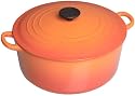 Le Creuset Enameled Cast-Iron 7-1/4-Quart Round French Oven, Flame