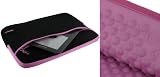rooCASE Super Bubble Neoprene Sleeve Case for Acer Aspire One AOD250-1990 10.1-Inch (Black / Pink)