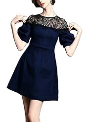 Cotton/Leather/Polyester/Wool Lace Summer Winter Prom Dress/Party Dress 