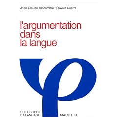 L'Argumentation dans la langue