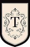 Monogram Garden Flag - T