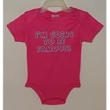 I'm Going to Be Famous! Infant 1 Piece Outfit Size: 3-6 Months by Premier International Baby