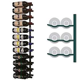 VintageView 24 Bottle Wine Rack (2 Deep - Platinum by VintageView